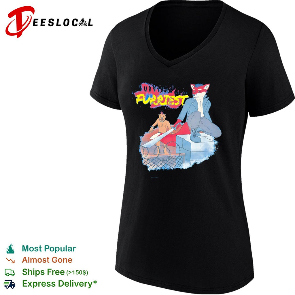 Survival of the Furriest fox machete shirt