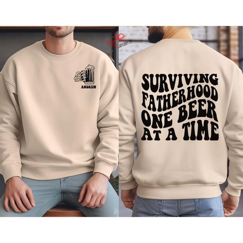 Surviving Fatherhood One Beer At A Time Fatherhood Shirt Drinking Husband Fathers Day Gift Gift For Dad Gift For Dad...
