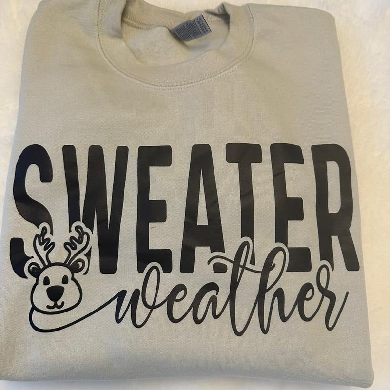 Sweater Weather Crewneck Sweatshirt T-Shirts, Hoodie | PrintMintTees.com