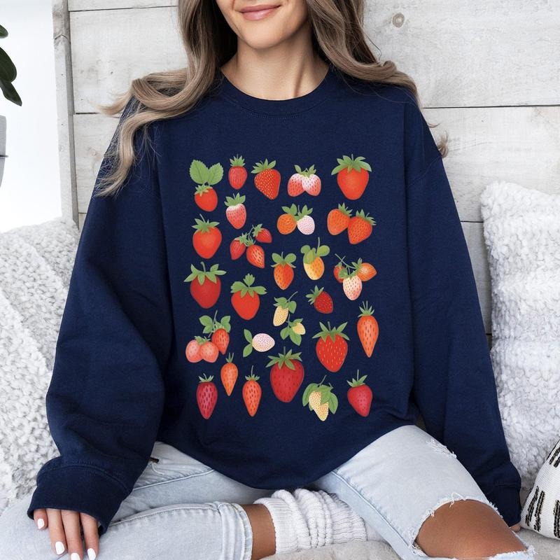 Sweet Strawberry Delight, Juicy Fruit, Berry Sweatshirt T-Shirts, Hoodie | PrintMintTees.com