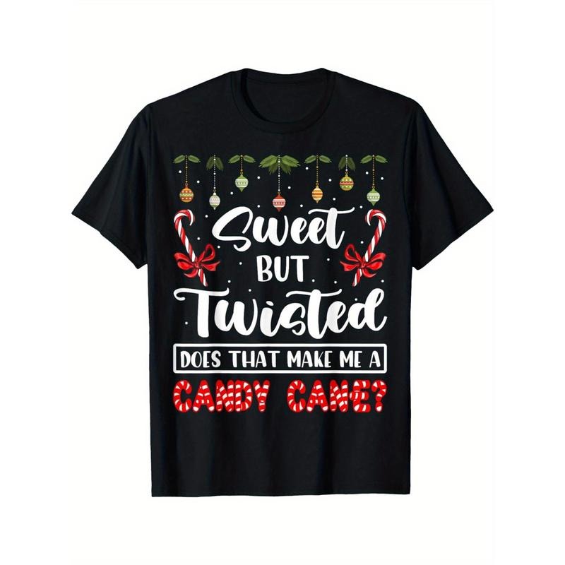 Sweet but twisted, this makes me a candy cane Christmas men's t-shirt made in usa Hoodie Sweatshirt | PrintMintTees.com