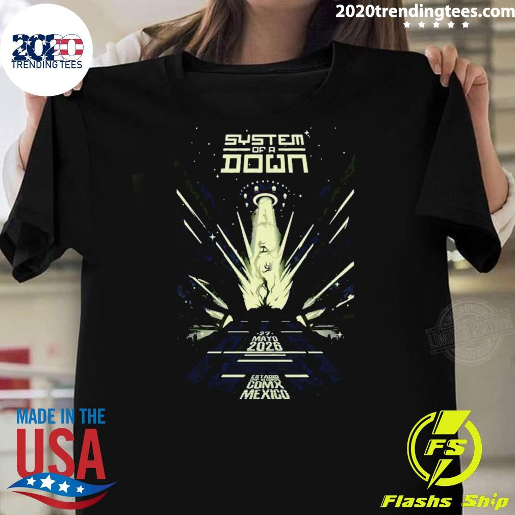 System Of A Down Cdmx Mexico Tour May 27 2026 Poster Shirt