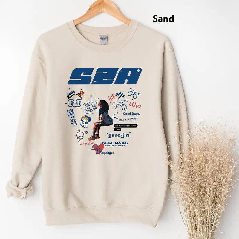 Sza Album T-Shirt, Good Days SZA Sweatshirt, Sza Album Vintage Tee Shirt, Album Ctrl Vintage Shirt, Vintage Hip Hop Sza...