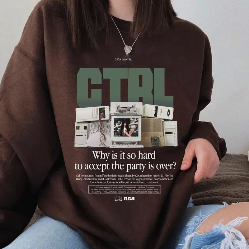 Sza Ctrl Album Tee Shirt, Sza Good Days Graphic T-Shirt, Sza Tour Tee Shirt, Vintage Sza Album Inspired Sweater, Sza...