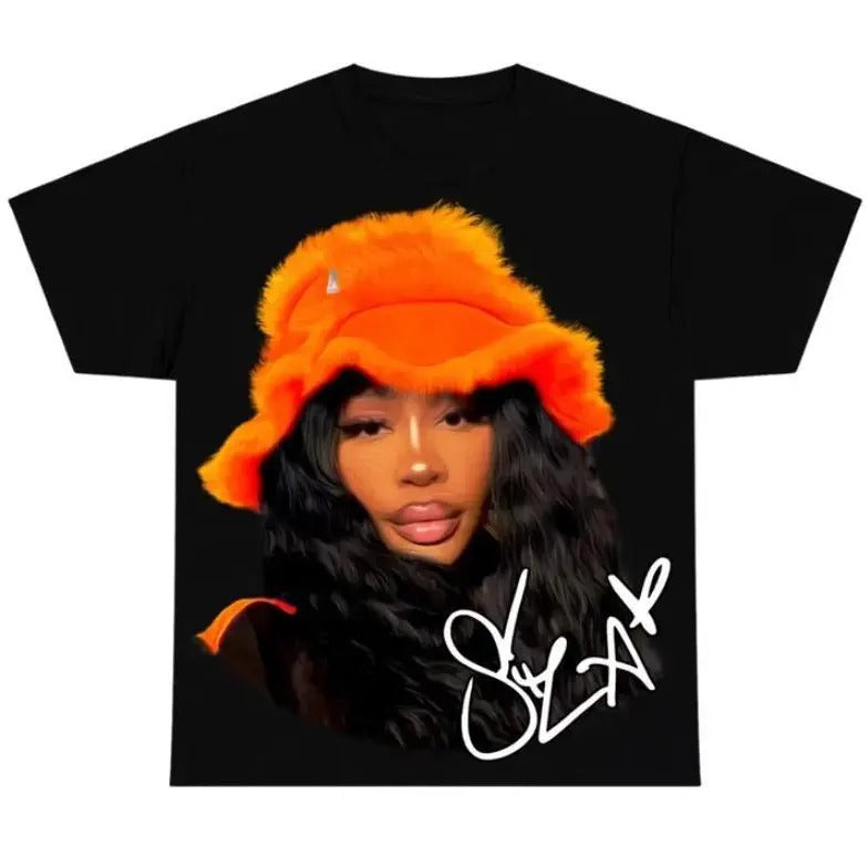 Sza Orange t shirt pop music shirt Fan Tee Hoodie Sweatshirt | PrintMintTees.com
