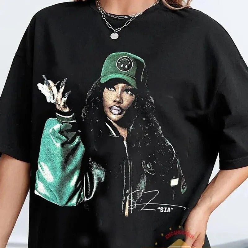 Sza Vintage Style T-Shirt, Sza New 90S T-Shirt, Music Rnb Singer Rapper T-shirt, Vintage 90s style top clothing, Unisex...
