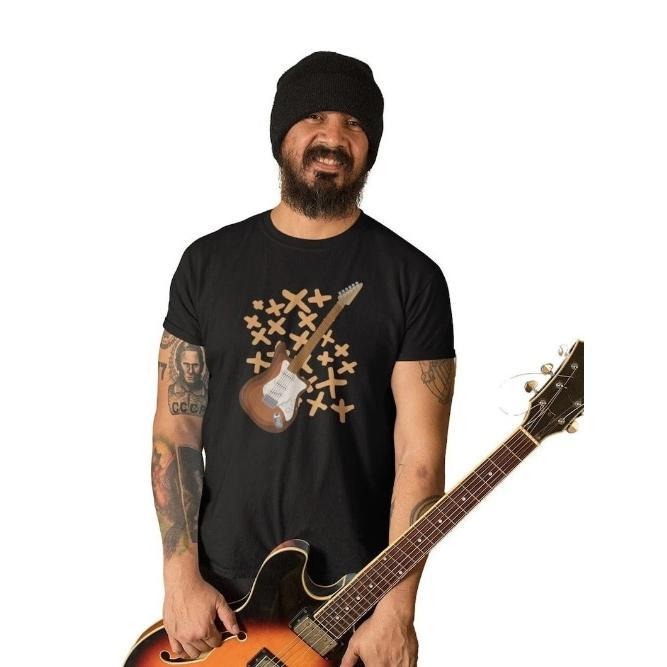 T-Shirt Men Music Band RockStar Shirt Man Guitar Gift Rock'n'Roll Tshirt made in usa Hoodie Sweatshirt | PrintMintTees.com