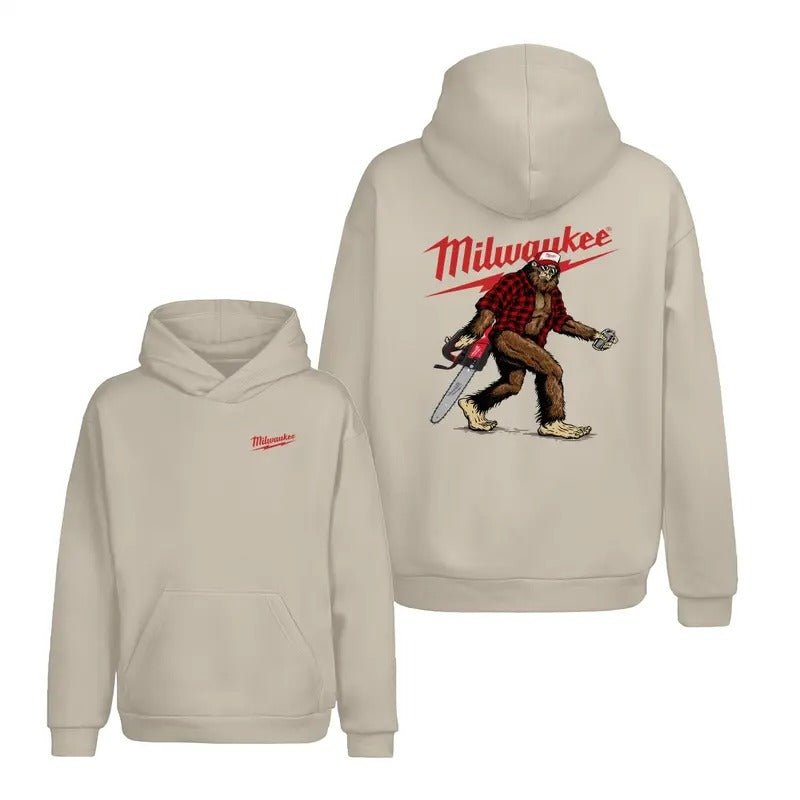Bigfoot Milwaukee 2 Sided Graphic Hoodie/Sweatshirt/T-Shirt, For Men, For Women