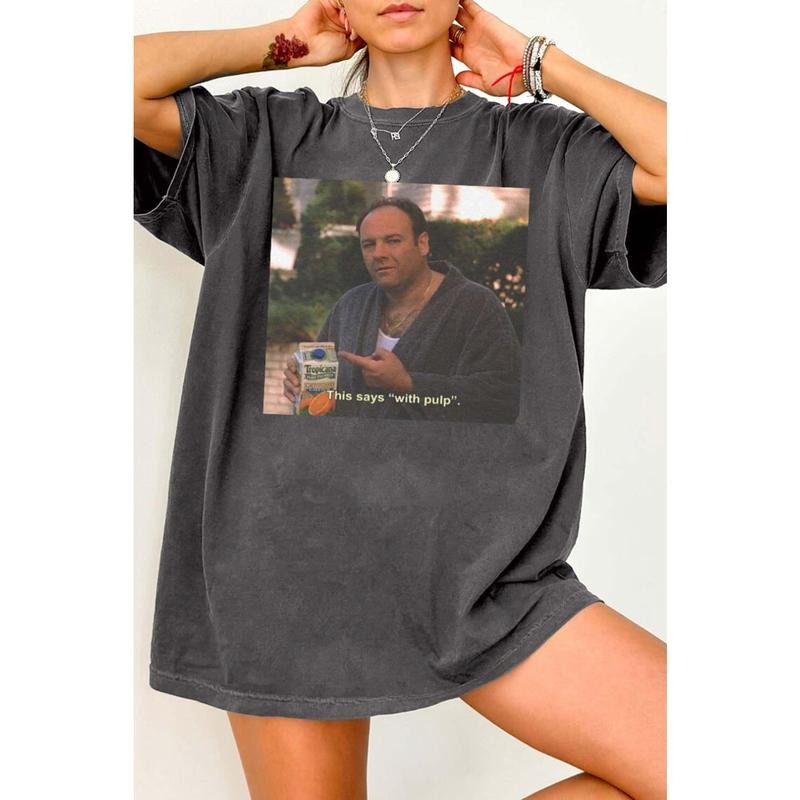 T0ny S0prano Graphic This S@ys With Pulp The Sopranos Tee, unisex cotton Shirt Hoodie Sweatshirt | PrintMintTees.com