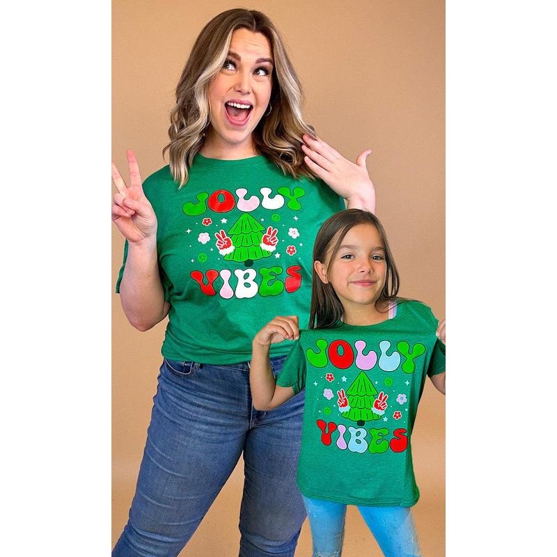 T2D Jolly Vibes Christmas Graphic T-Shirt Hoodie Sweatshirt | PrintMintTees.com