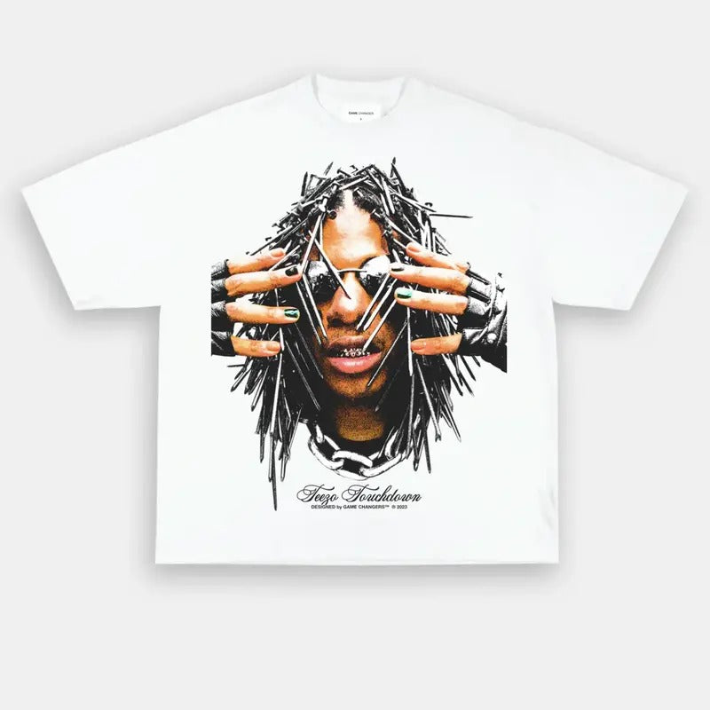 TEEZO TOUCHDOWN TEE Menswear Top Underwear Man Tshirt Streetwear Tropical Shortsleeve Bestie Crewneck Round Neck Hoodie...