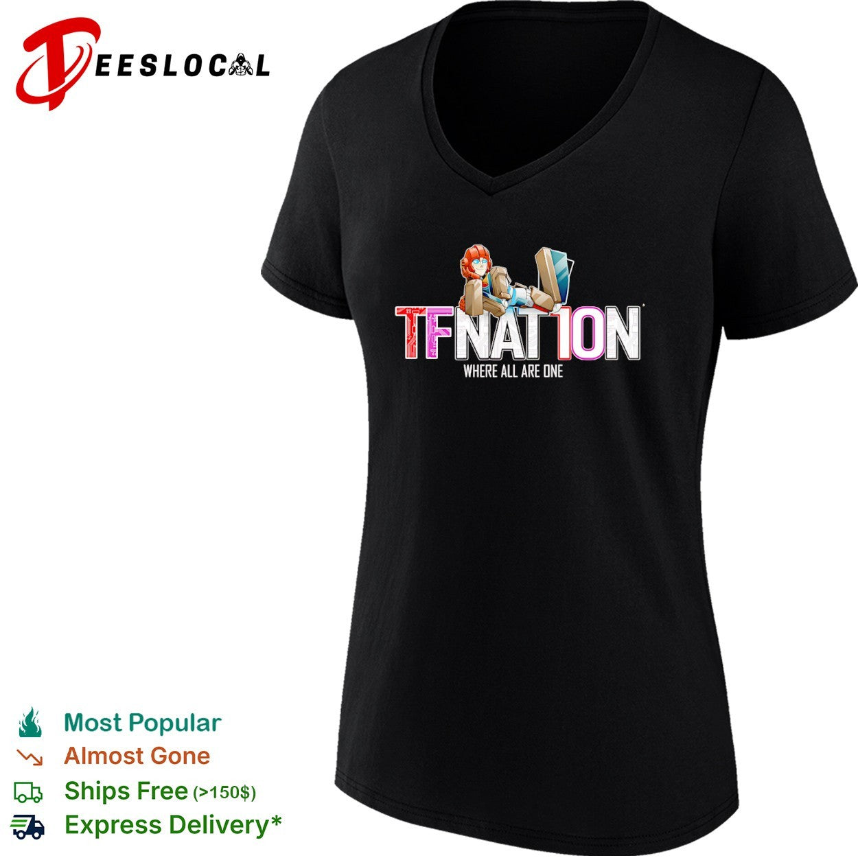 TFNation Transformers robot where all are one shirt