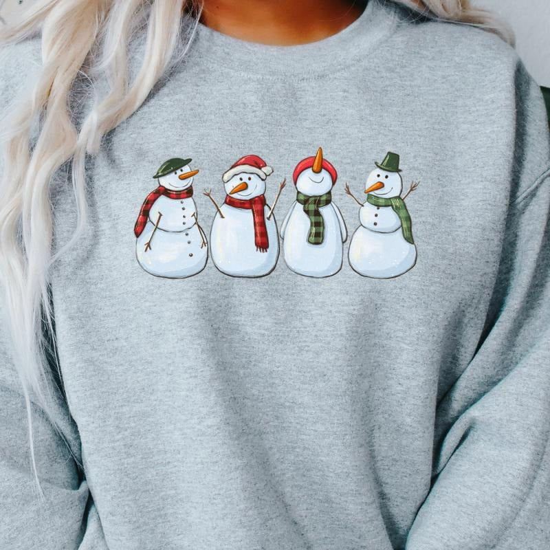 THE SNOWMEN CREWNECK (Crewneck Sweatshirt, Unisex Fit, Causal Sweatshirt for Christmas, Christmas Holiday Sweatshirt)...