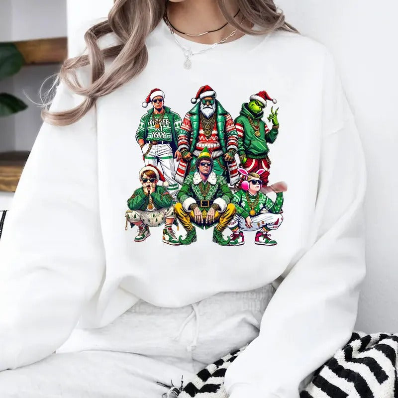 THUGLIFE Christmas Shirt, Christmas Movies Shirt, Xmas Shirt, Christmas Crew Shirt Hoodie Sweatshirt | PrintMintTees.com