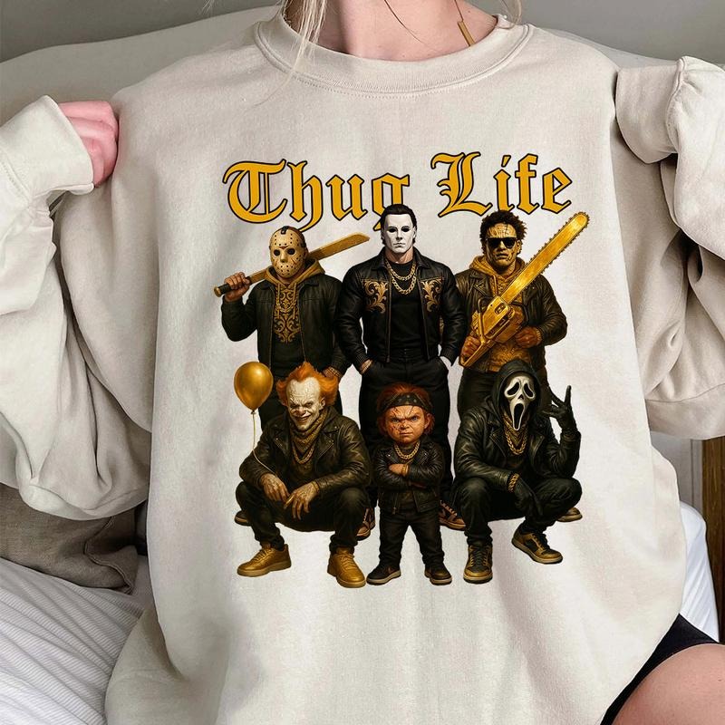 THUGLIFE Shirt, Horror Characters Shirt, Trending Shirt Hoodie Sweatshirt | PrintMintTees.com