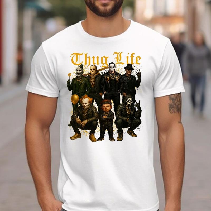 THUGLIFE Shirt, Horror Characters Shirt, Trending Shirt style 04 Hoodie Sweatshirt | PrintMintTees.com