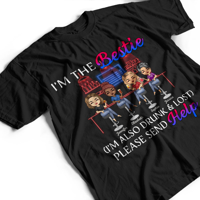 If Lost Or Drunk Please Return To Bestie Best Friends - Bestie BFF Gift - Personalized Custom T Shirt