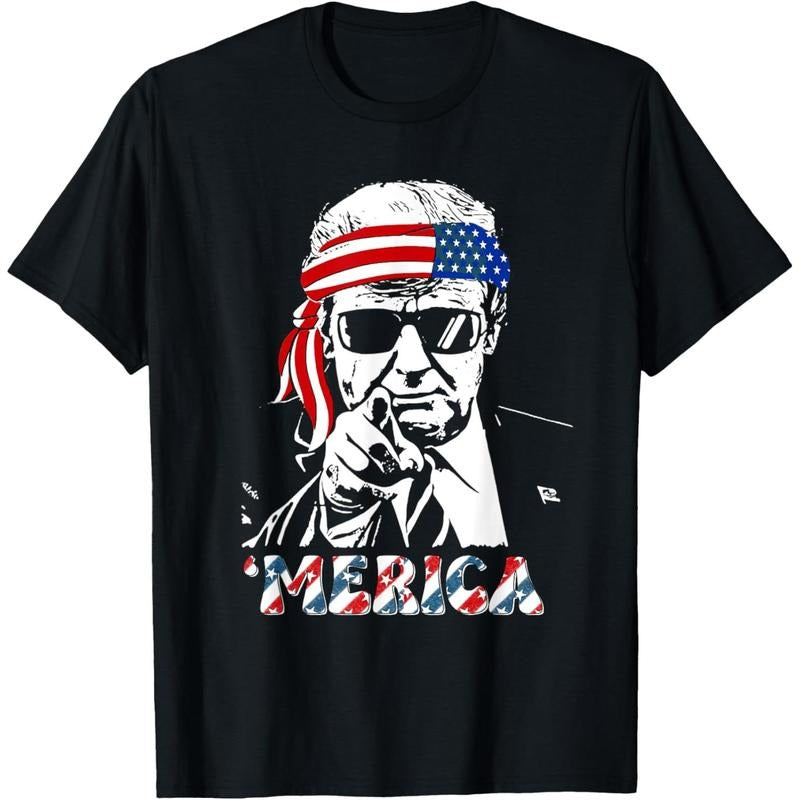 TRUMP Happy 4th Of July Trump American Flag T-Shirt made in usastyle{n002}2 Hoodie Sweatshirt | PrintMintTees.com