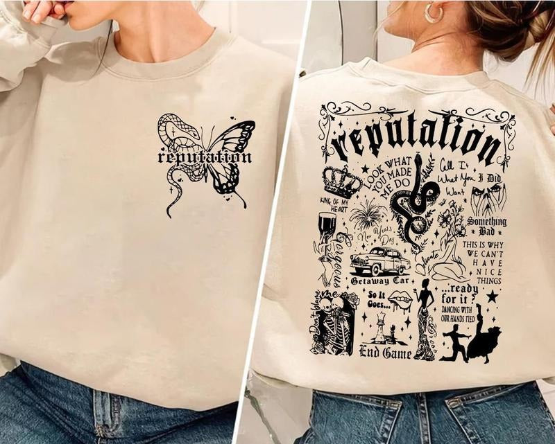 TS Reputation Snake Vintage Sweatshirt, Reputation Sweatshirt, Trendy Sweater Shirt Hoodie | PrintMintTees.com