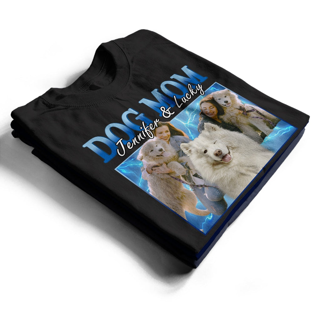 Custom Photo 90s Retro Vintage - Birthday, Anniversary Gift For Dog Mom, Cat Dad, Pet Lover - Personalized T Shirt