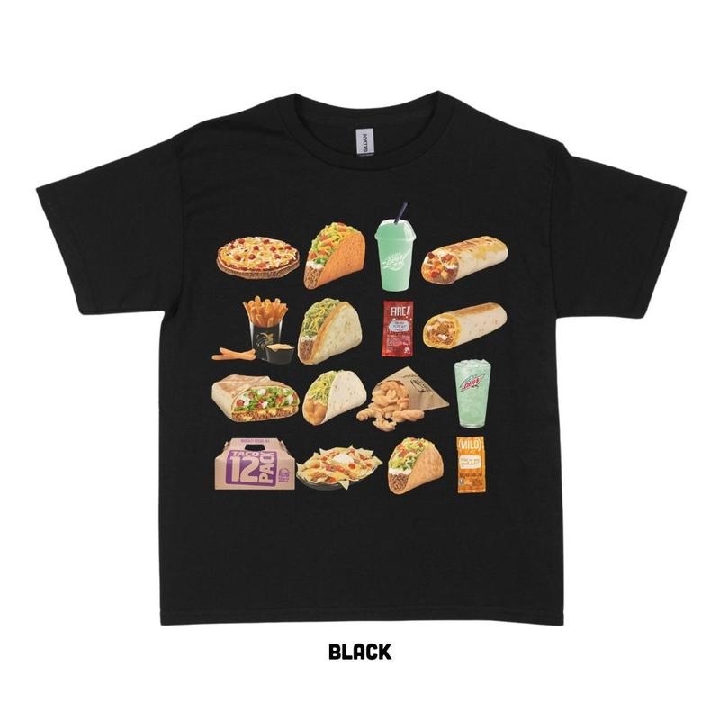Taco Bell Unisex T-shirt, Taco Bell Lover T-shirt, Tee For Women, Cotton Short Sleeve Top, Casual Menswear Hoodie Sweatshirt