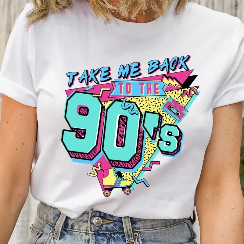 Take Me Back To The 90's Shirt, Retro Old Funny Day Tee, Missing Old Happy Days, 1990 Retro Shirt, Old But Gold Days, I...