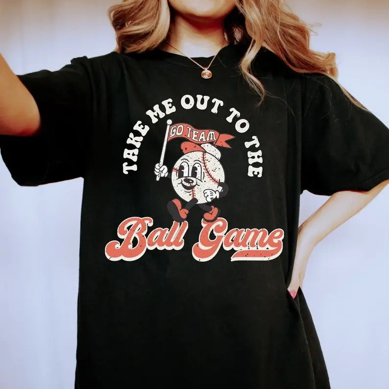 Take Me Out To The Ball Tshirt, Sports Shirt, Baseball Biggest Fan, Parents of Baseball, Gameday Shirt, Baseball Game Top...