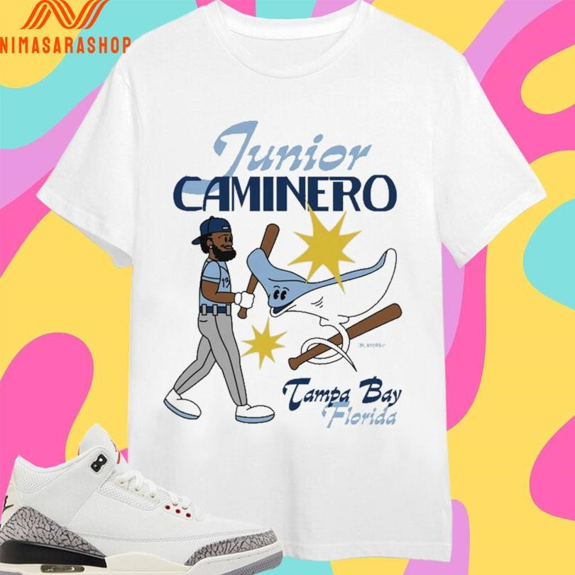 Tampa Bay Rays Junior Caminero Tampa Bay Florida Superstar Cartoon Shirts