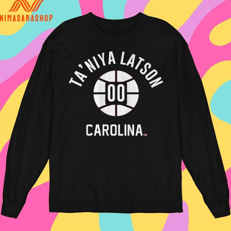 Ta’niya Latson Name Number Ball 00 South Carolina Basketball Shirts