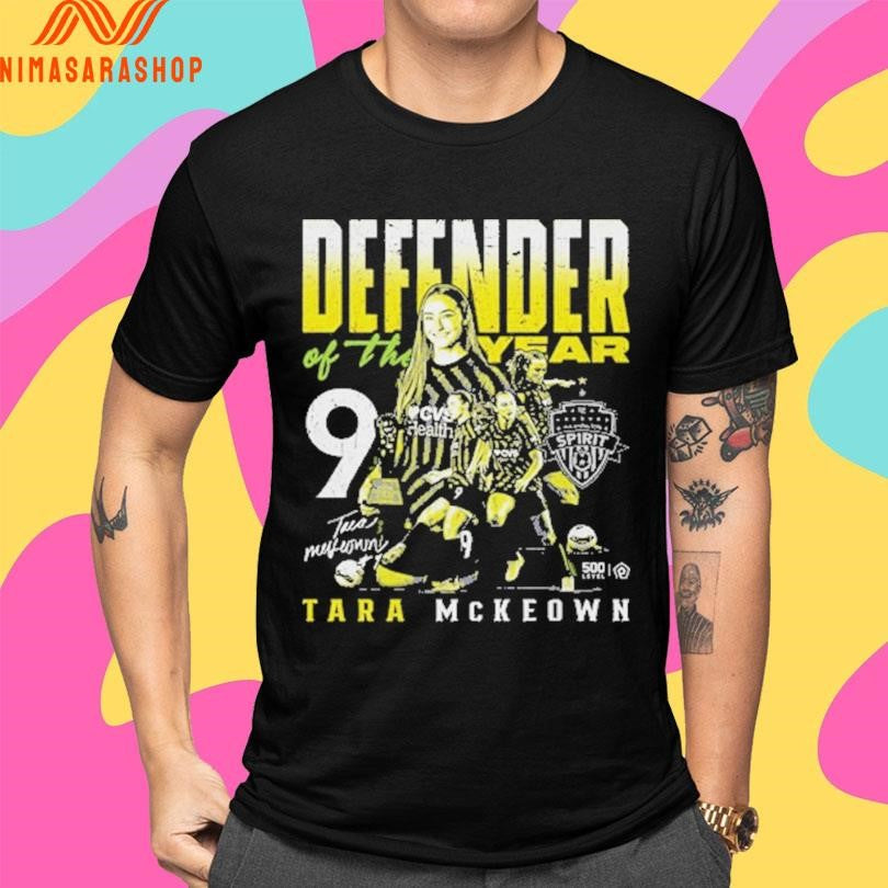 Tara Mckeown Washington Spirit 2026 Defender Of The Year Signature Shirts