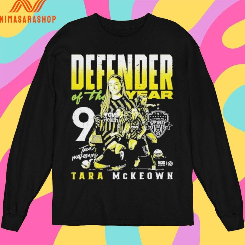 Tara Mckeown Washington Spirit 2026 Defender Of The Year Signature Shirts