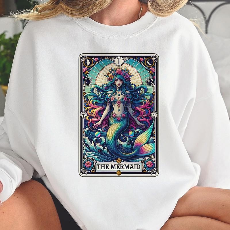 Tarot Card Dog Mom Tarot Cat Mom Mermaid Tarot Plant Lover Cowgirl Tarot Skeleton Tarot Tarot Rocker Shirt Hoodie Sweatshirt