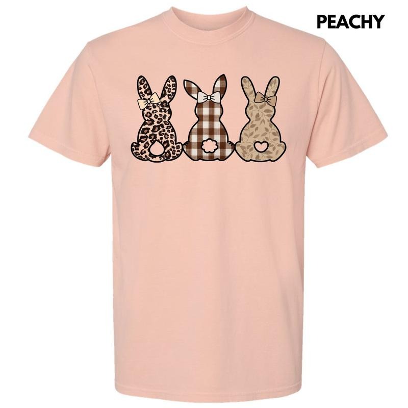 Taupe Pattern Bunnies Comfort Colors T-Shirt 'NLB' Hoodie, Sweatshirt | PrintMintTees.com