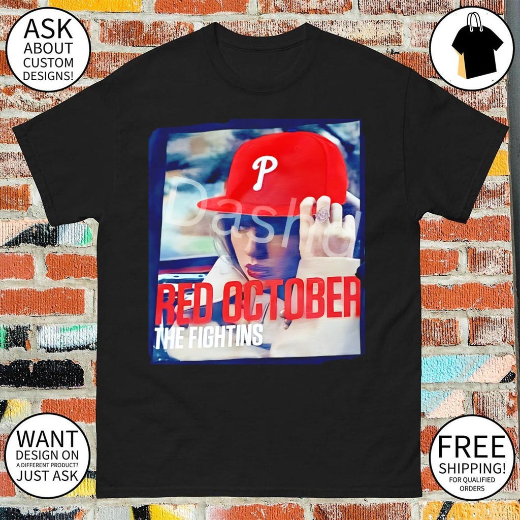 Taylor Red October The Fightins Philadelphia Phillies Baseball MLB 2026 shirt