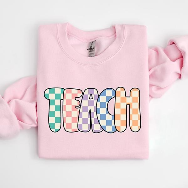 Teach Sweatshirt, Teacher Shirt, Teacher Gifts, Gifts for Teachers, Retro Teacher Shirt, Retro Teach Shirt, Teacher...