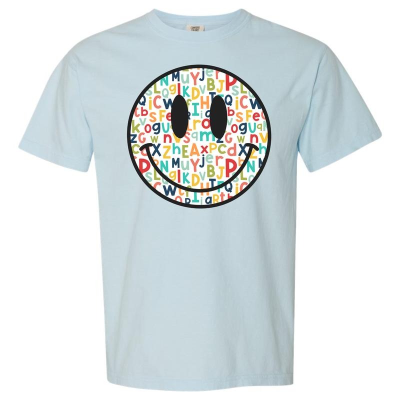 Teacher Happy Face Comfort Colors T-Shirt *NLB* Hoodie, Sweatshirt | PrintMintTees.com
