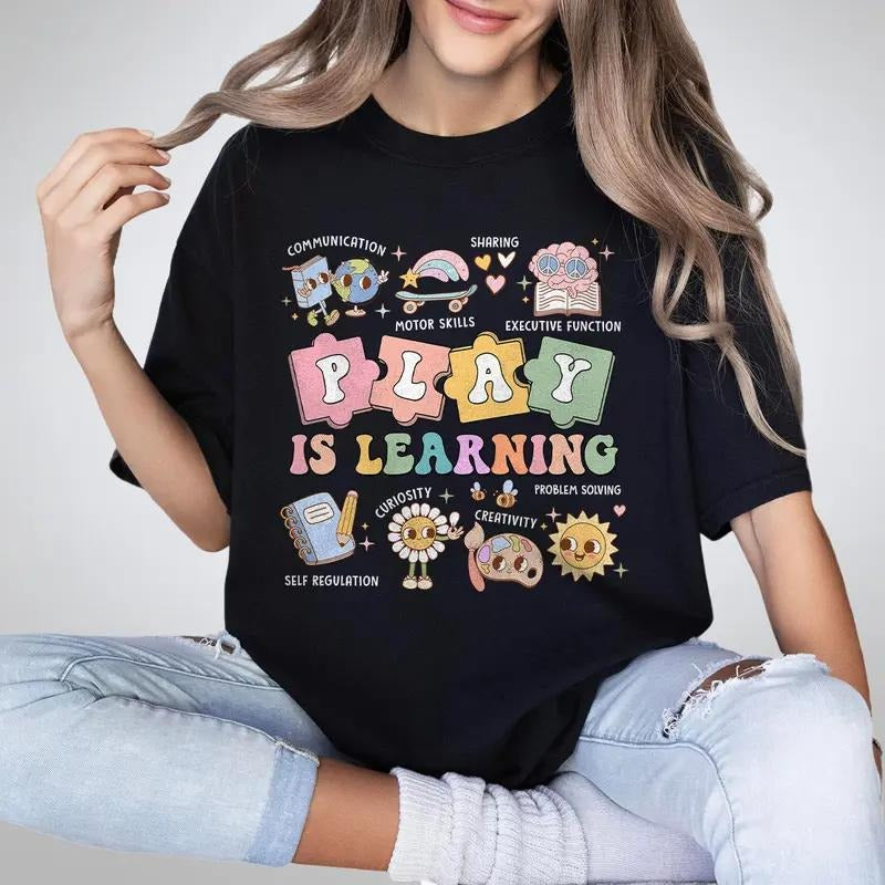 Teacher Shirt, Play Is Learning Teacher Shirt, Back To School, Teacher Team Shirt, Gift for Teacher, Kindergarten...