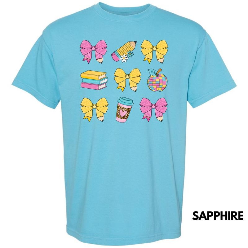 Teacher Theme Coquette Collage Comfort Colors T-Shirt 'NLB' Hoodie Sweatshirt | PrintMintTees.com