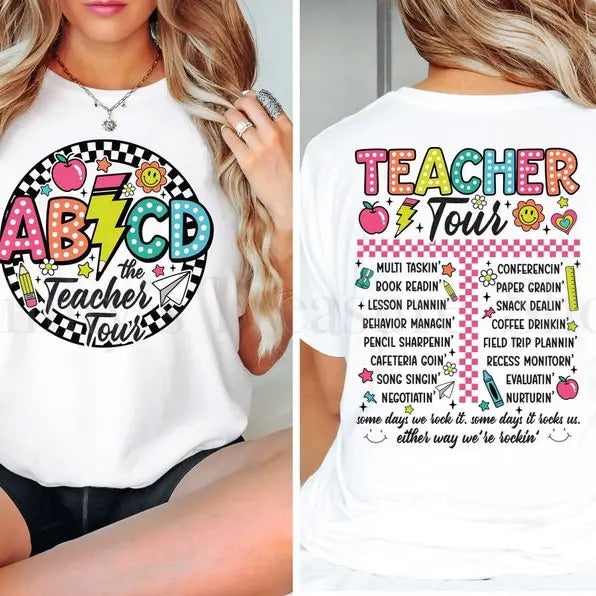 Teacher Tour Shirt, Cute Teacher Shirt, Team Teacher Shirt, Teacher Appreciation Gift, Unisex Teacher Tee, Gift for...
