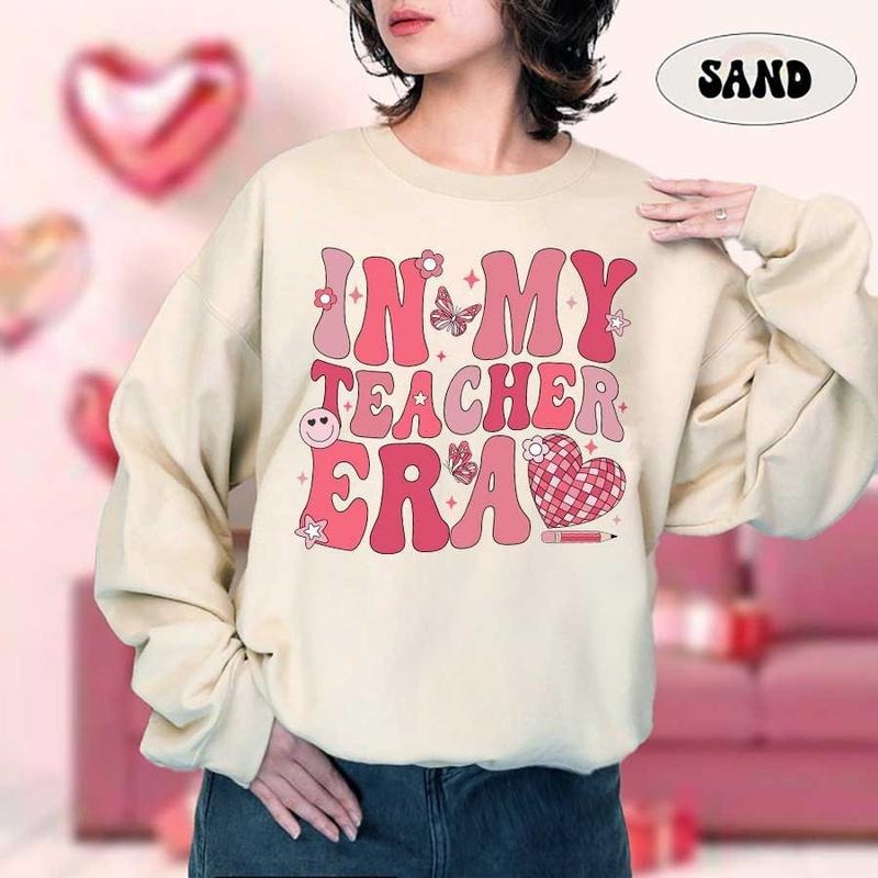 Teacher Valentine Sweatshirt, Valentines Teacher Sweatshirt, In My Valentines Era, Valentines Day Teacher Shirt, Teacher...