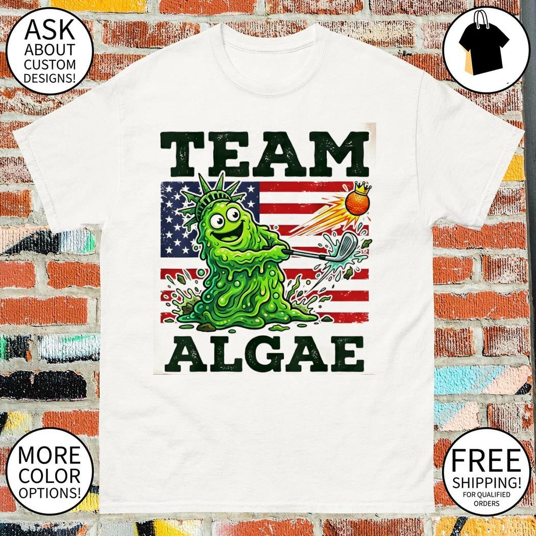 Team Algae Make Algae Great Again Reflecting Pond Patriotic American flag shirt