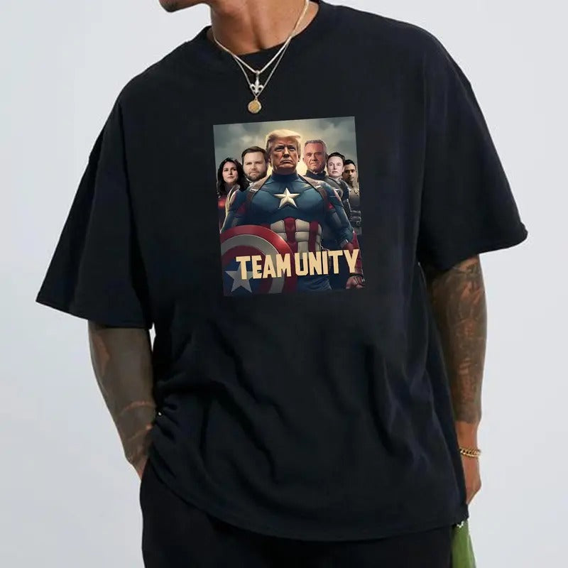 Team Unity Shirt, Trump Christmas Shirt,Trump Santa Tee, Make Xmas Great Again, Full Size, Full Colors, Womenswear,...