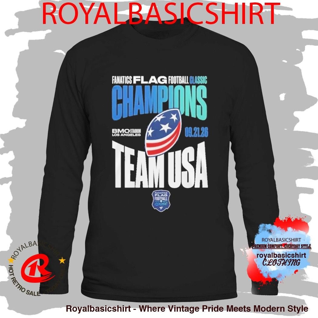 Team Usa Football Flag Football Classic Champions Shirt