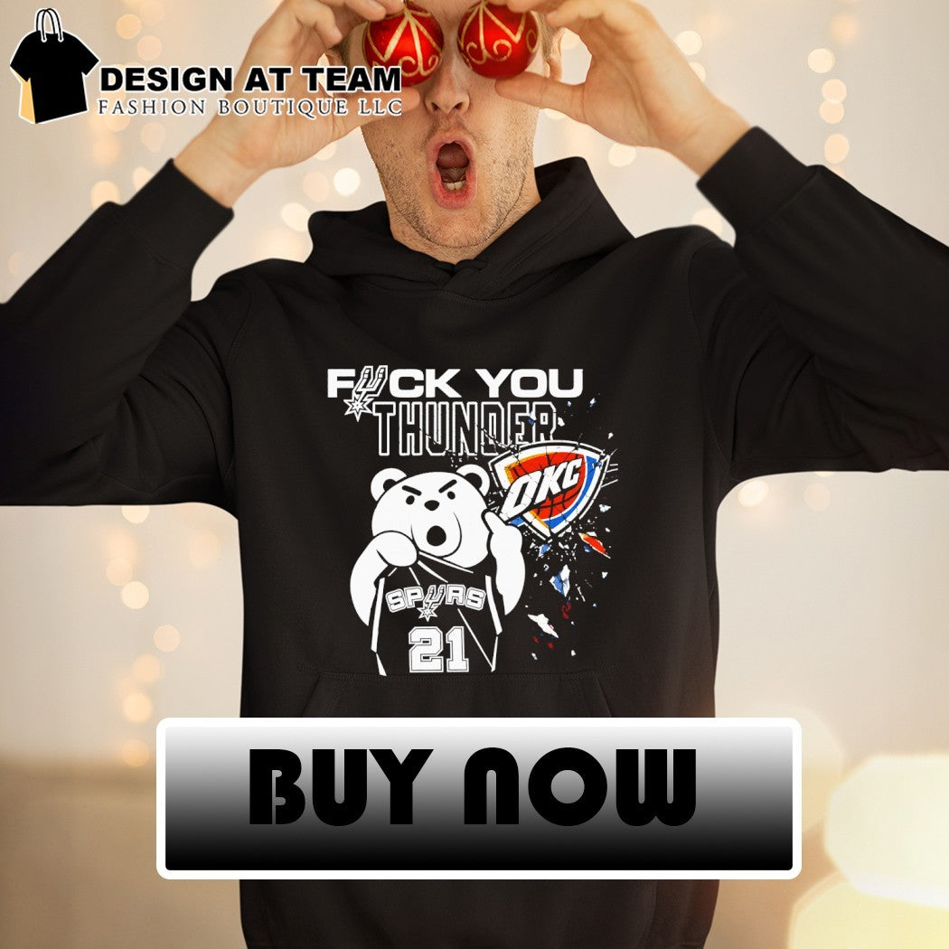 Teddy middle finger Spurs Fuck you Thunder San Antonio vs OKC 2026 shirt