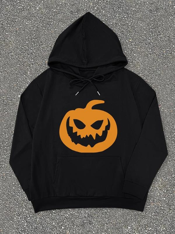 Teen Girl's Halloween Print Hoodie, Casual Long Sleeve Hooded Sweatshirt for Daily Wear, Clothing for All Seasons Shirt