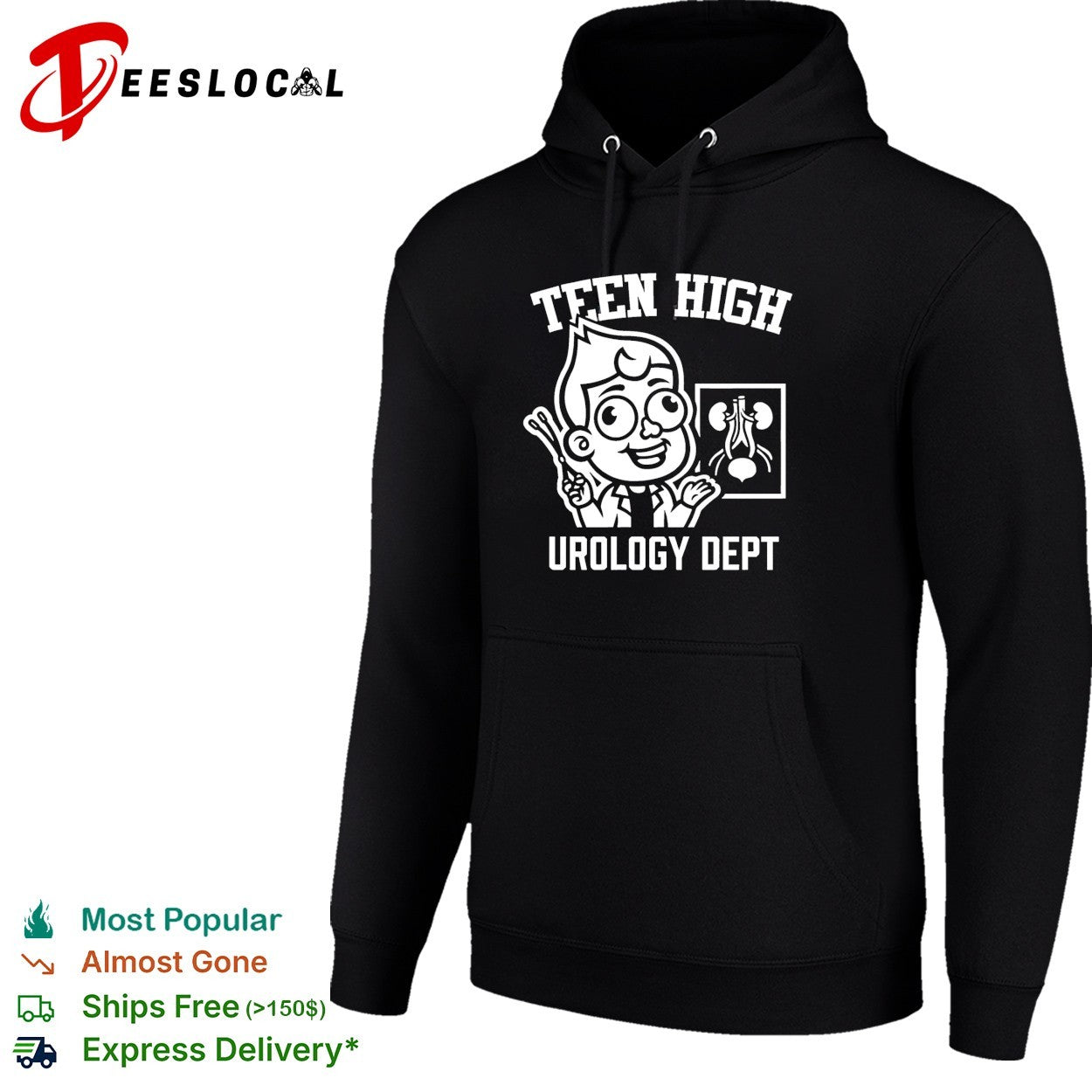 Teen High urology dept cartoon doctor shirt