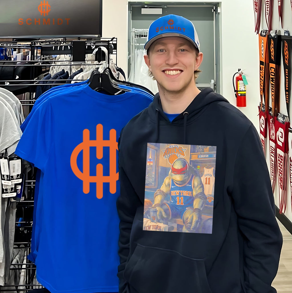 Teenage Mutant Ninja Turtles wearing New York Knicks jersey vintage shirt