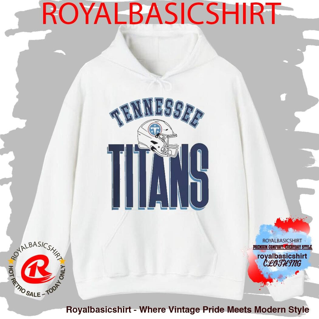 Tennessee Titans Merch New Logo Helmet Gameday Couture Fierce Focus Relaxed Fit T-Shirt