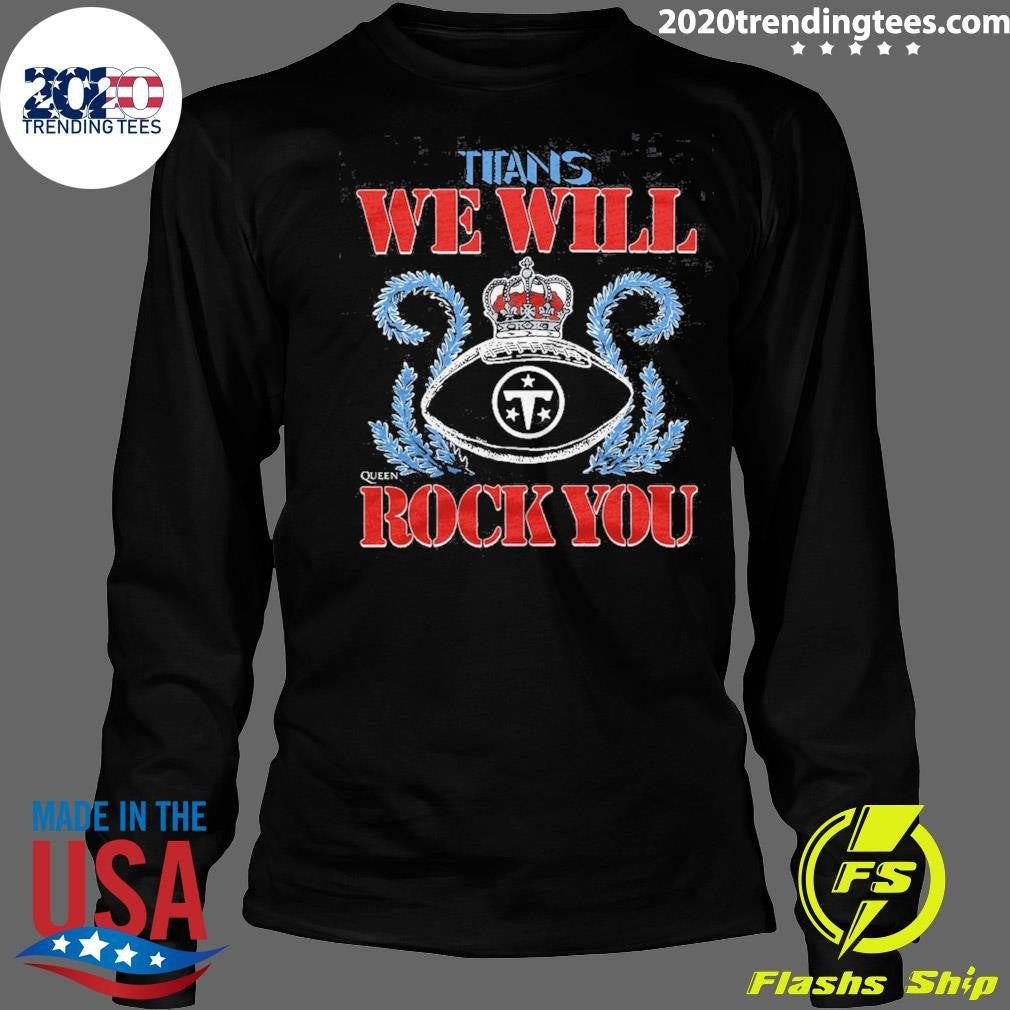 Tennessee Titans NFL 2026 We Will Rock You Schedule Queen Tri-Blend Shirt