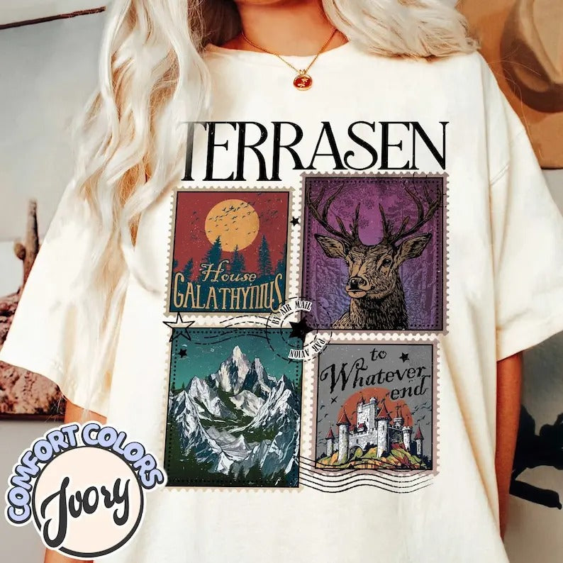 Terrasen Whatever End Fireheart Throne Glass Aelin Galathynius Shirt Rowan Whitethorn Thirteen Manon Blackbeak Book Lovers Book Shirts Bookish Shirt Hoodie Sweatshirt